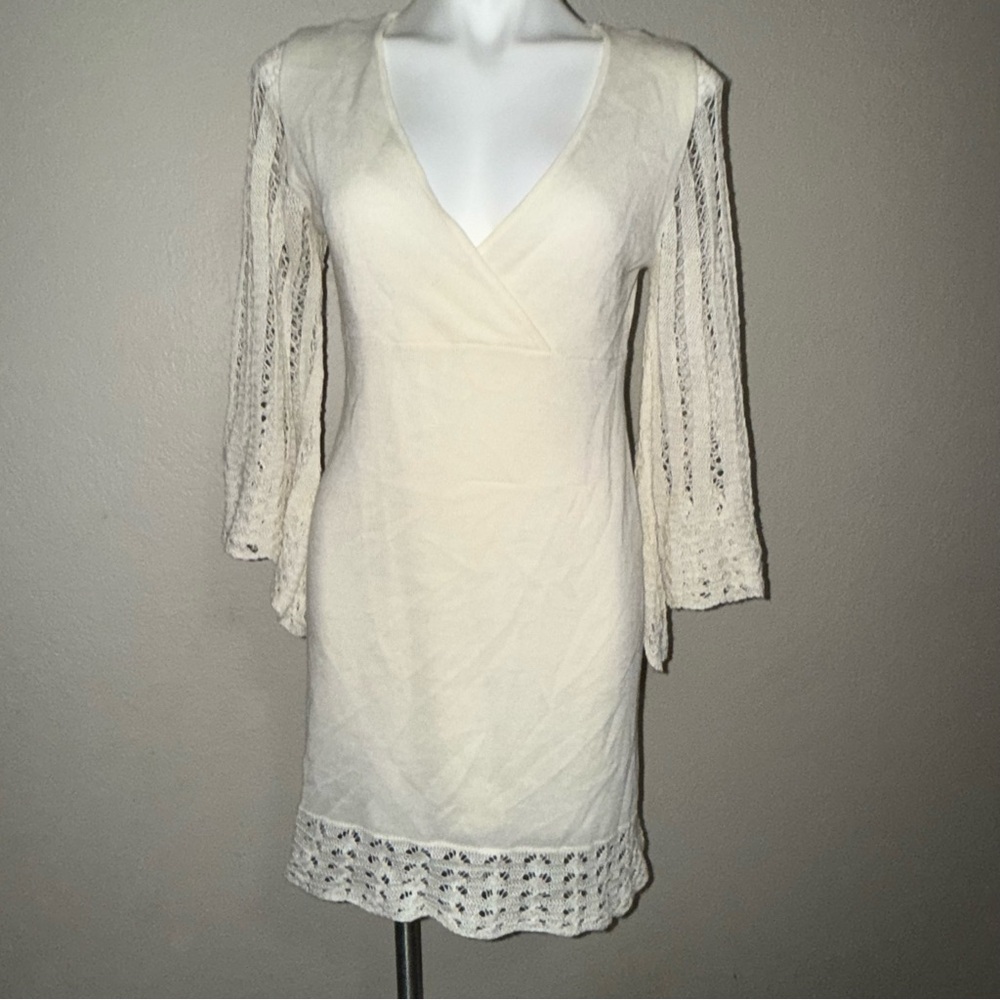 Say What? Cream Long Sleeve Dress